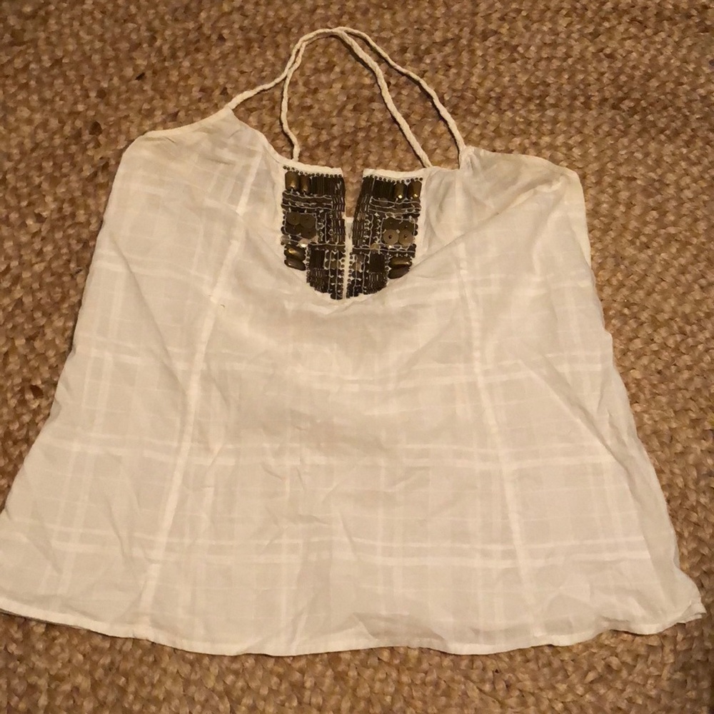 Banana Republic white summer top